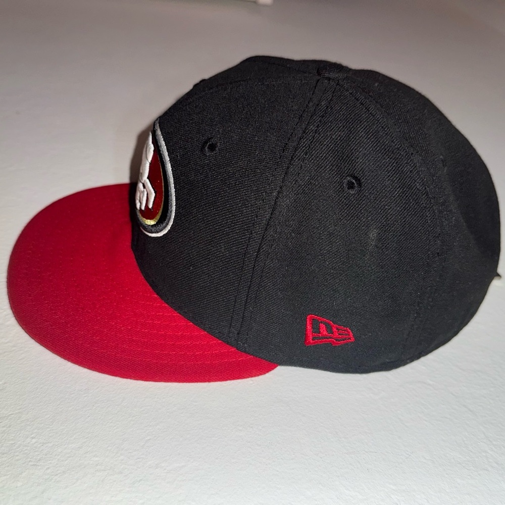 San Francisco 49ers New Era Fitted Hat Size 7 3/4 59FIFTY NFL - Picture 2 of 6